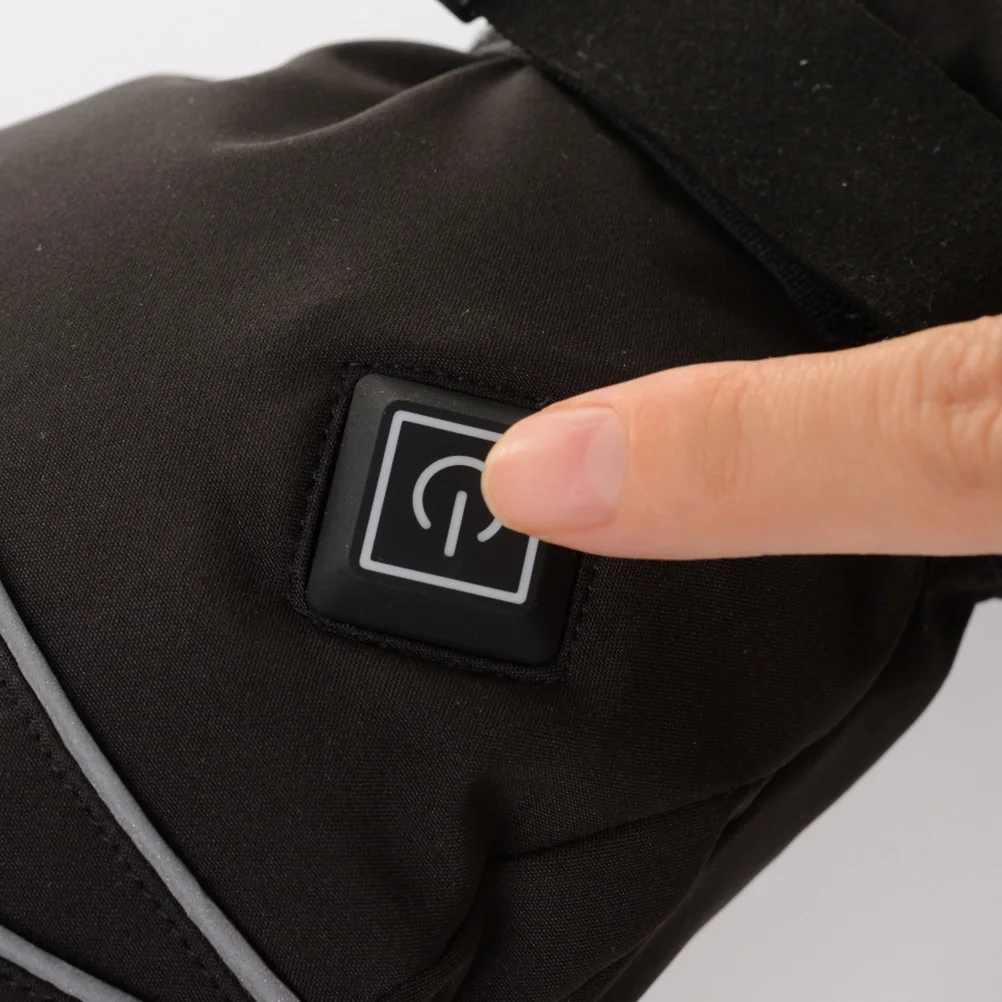 

1 Pair Heating Gloves Adjustable 3-Level Temperature Warm Winter Skiing Glove Versatile Motorcycle Glove For Outdoor Sports