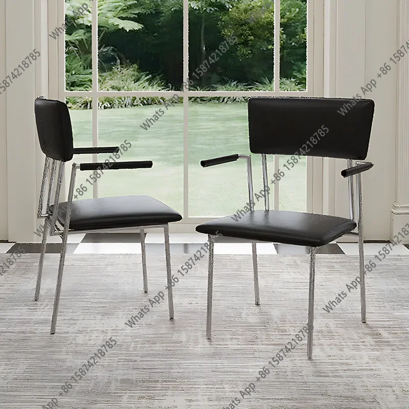 

X30 Minimalist Saddle Leather Dining Chair Simple Modern Light Luxury Home Backrest Armchair Creative High-end Desk Chair