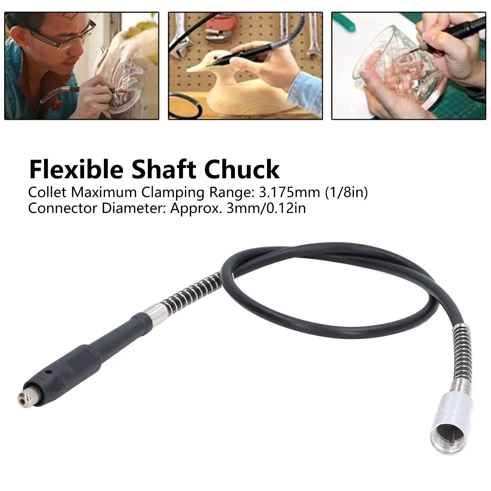 

Electric Grinder Flexible Shaft Rotary Grinder Flexible Drive Shaft Extension Chuck Cable Power Drill Converter Attachment