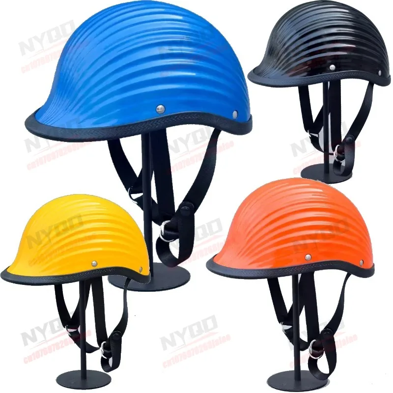 

New Motorcycle Riding Helmet Suitable for Both Men and Women in All Seasons Retro Half Helmet for Protection