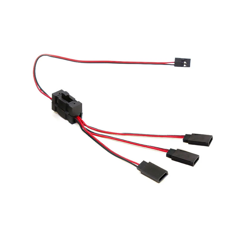 RC Y Cable with On/Off Switch,  Channel Extension Wire, Universal Light Y Harness for RC Crawler, Nitro & Electric RC Car