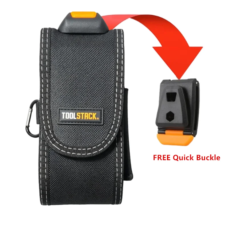 Smartphone Pouch Thickened 1200D Oxford Abrasion Resistant Mini Electrician Waist Bag Portable Utility Tool Storage Organizer