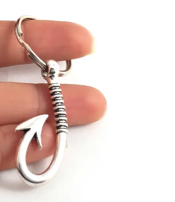 keychain fisherman Fishing Enthusiast Keychain Key Chain Women Men'S Jewelry Pendant