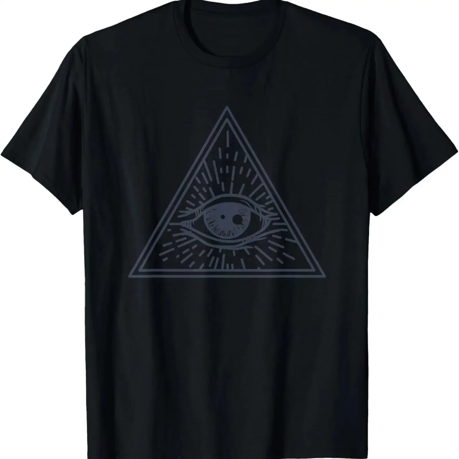 NEW LIMITED The Magic All Seeing Eye T Shirt vintage Washed Breathable streetwear Versatile fashion Slightly homme Casual Soft
