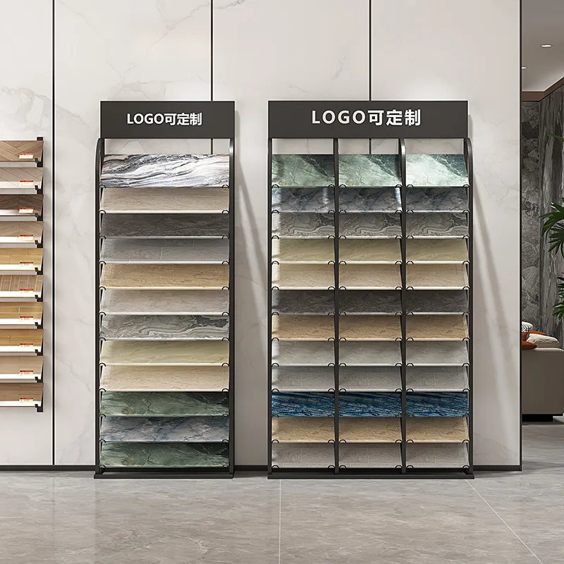 High-end ceramic tile sample display stand Stone whole house sample swatch Card holder Cabinet door panel display stand Tile