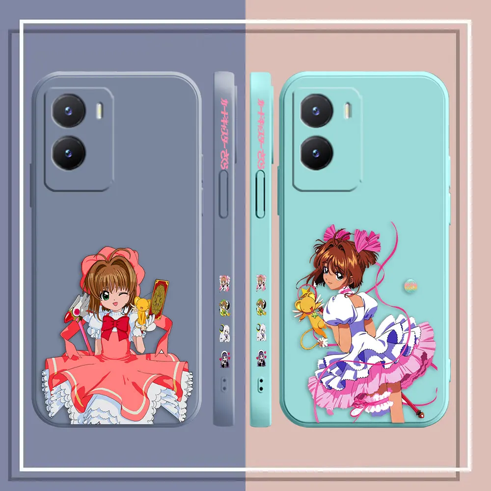 Sakura Kinomoto Cardcaptor Sakura Phone Case For VIVO Y15 Y16 Y17 Y20 Y21 Y22 Y35 Y50 Y51 Y53S Y72 Y76 Y77 Y36 Y97 Case Funda