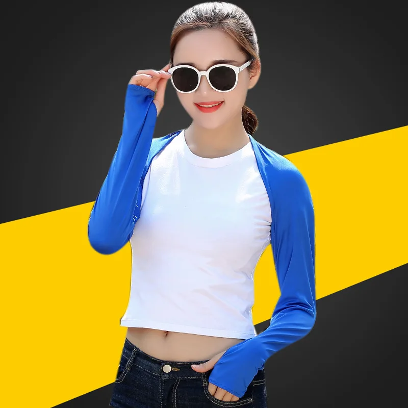 Summer Cycling Ice Silk Sunscreen Shawl Outdoor Golf Sports One Shoulder Sleeves Neck Shading and UV Protection Sleeves