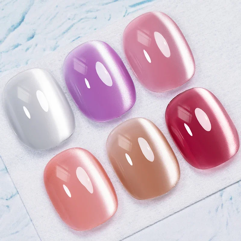 BOZLIN Moonlight Cat Magnetic เจลเล็บกาว 7.5 ML Soak off Base Gel Top Coat UV Extension เล็บเจลเล็บปลอมเคล็ดลับ