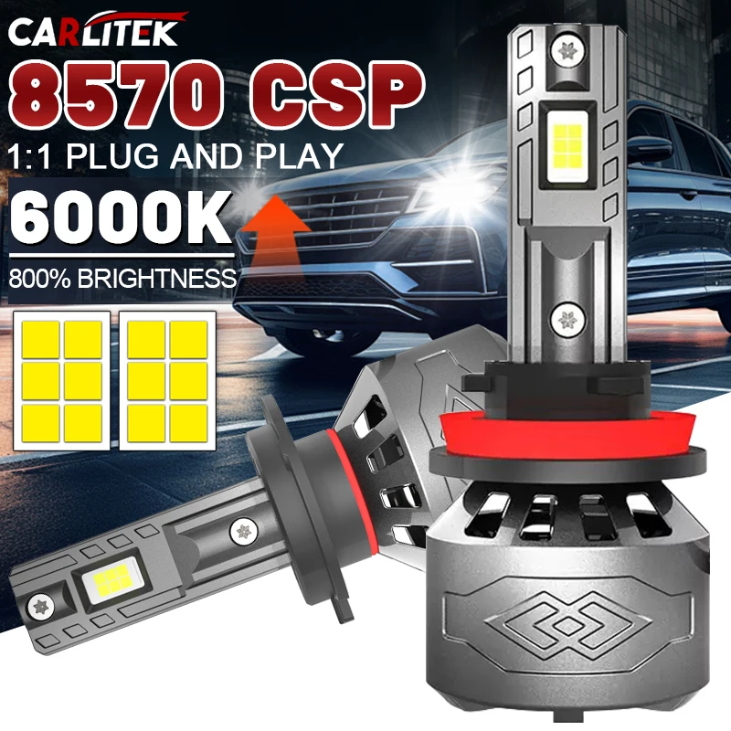 

6000K HB3 HB4 9005 9006 H1 H7 H4 H11 H8 9012 Лампа Canbus H27 880 881 Светодиодная лампа Мощность автомобильных фар Высокомощные фары Canbus