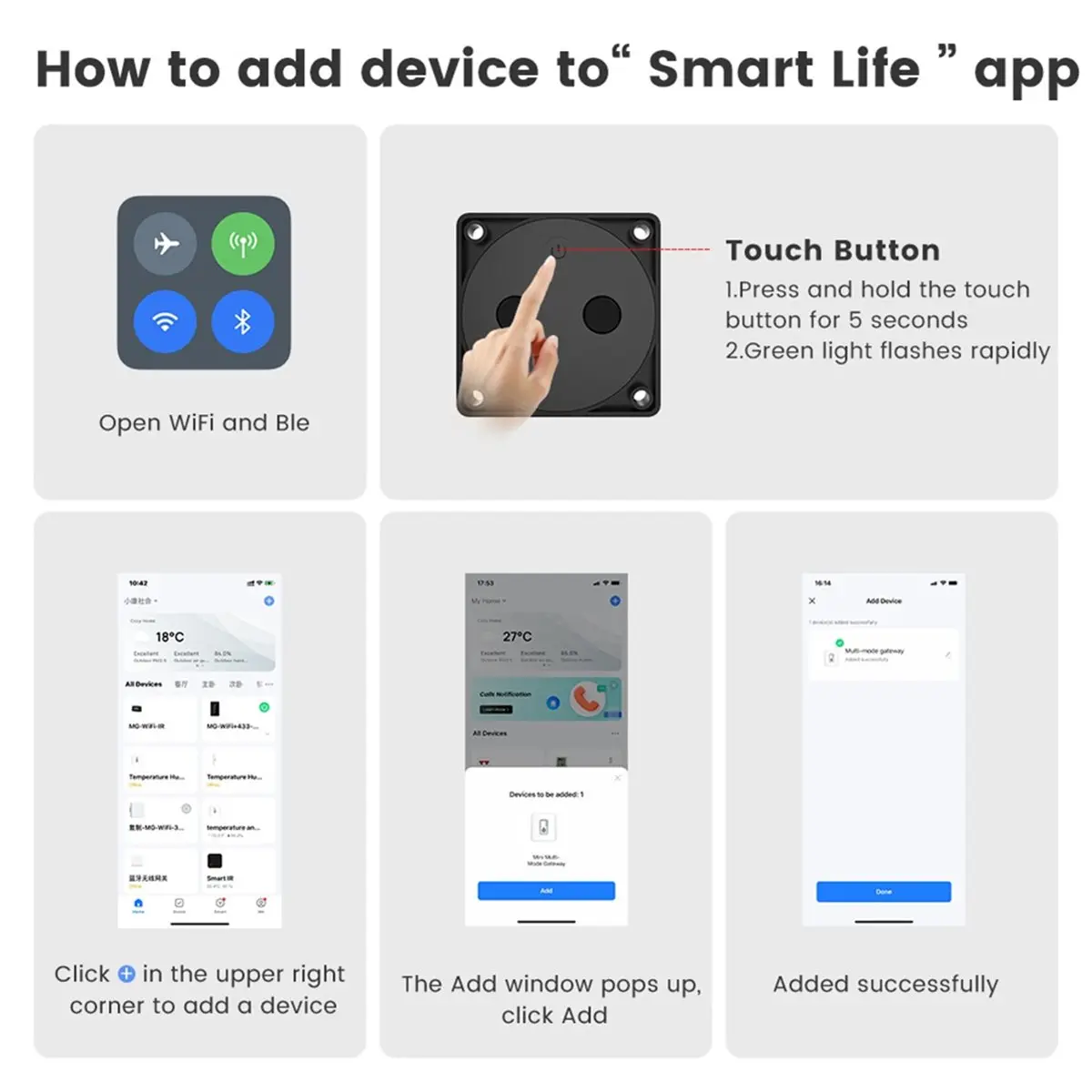 HowAA87 Tuya WiFi Smart Liquid Level Sensor Wireless Water/Oil Storage Tank Depth Detector APP Remote Monitor Alarms US Plug