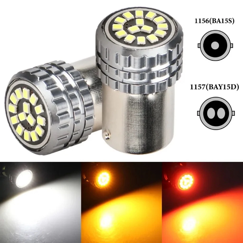 

10pcs 1156 BA15S 1157 BAY15D LED Bulb 2016 15SMD LED Bulbs Signal Light Brake Reverse Lamp Daytime Running Light 12V