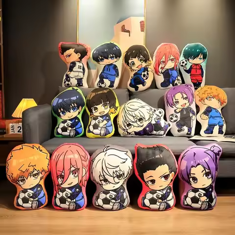 BLUE LOCK Plush Stuffed Cushions Yoichi Meguru Hyoma Seishiro Dakimakura Kawaii Anime Throw Pillow Manga Back Dolls Body Cushion