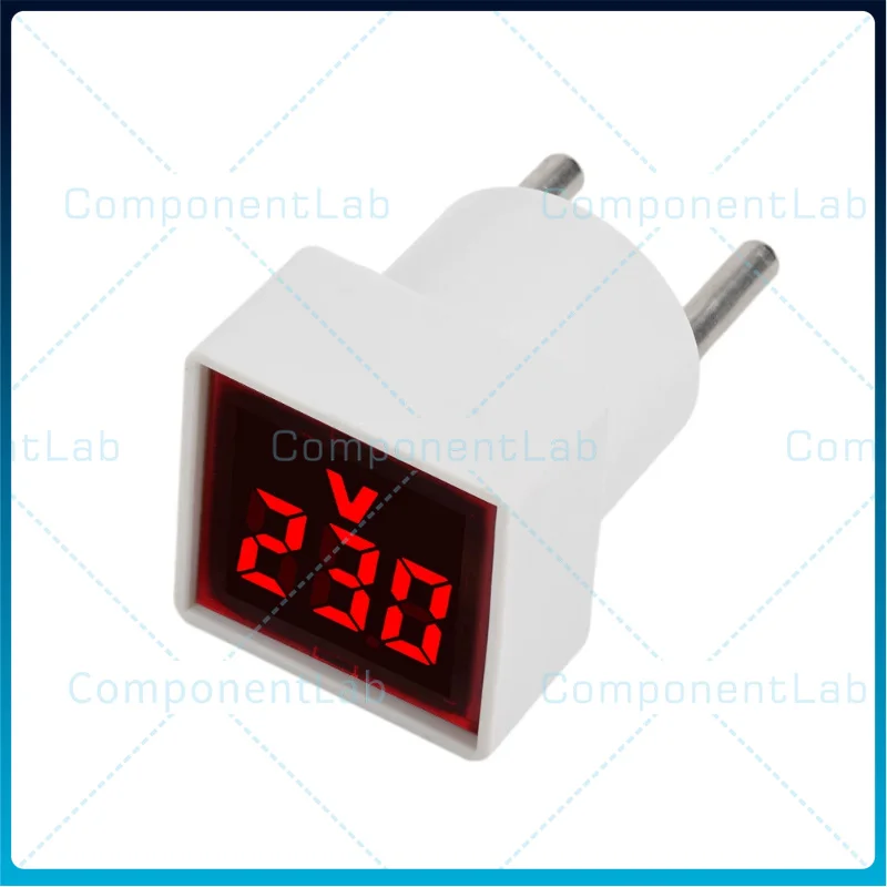 

Цифровой вольтметр переменного тока AC220V, 3 шт., с квадратным евро-разъемом, светодиодным индикатором, пылезащитным основанием, 30 мм.