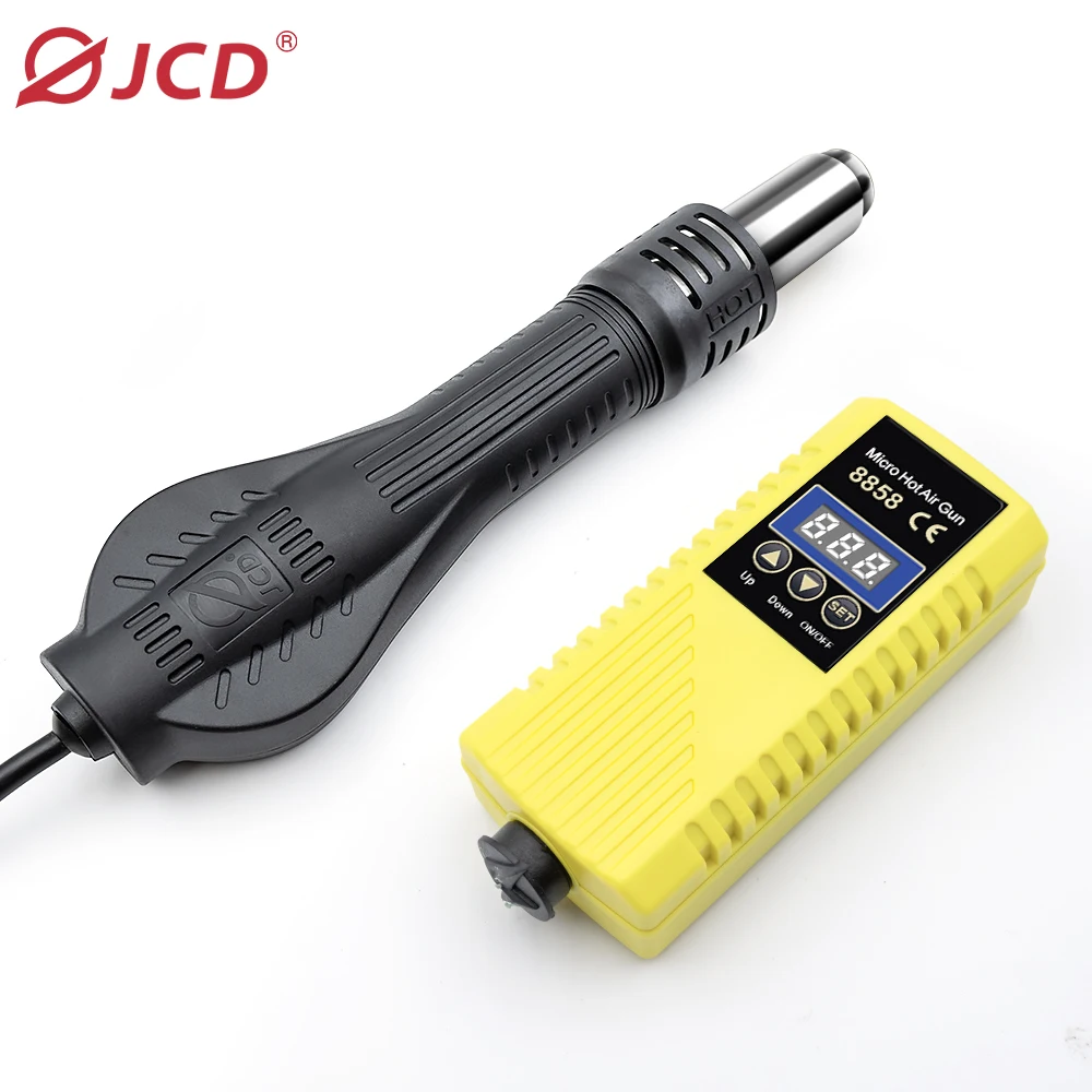 JCD hot air gun 8858 micro rework welding station LCD digital 750W welding blower 220V hot air gun welding repair tool