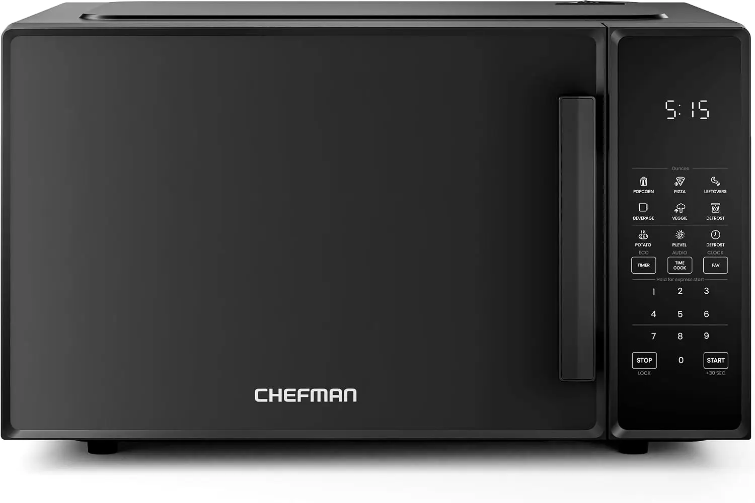 1.1 Cu. Ft. Countertop Microwave Oven, 1000W with 10 Power Levels, 6 One-Touch Cooking Presets, Express Cook, Eco Mode, Child Lo