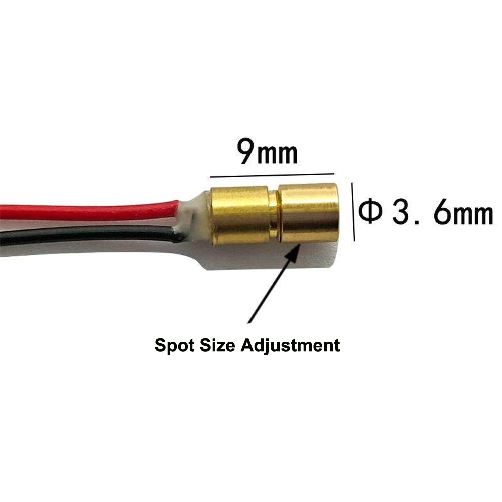 Φ3.6X9mm 650nm 0.3mW 0.5mW 1mW 5mW 10mW Red Light Dot Laser Module Positioning Light