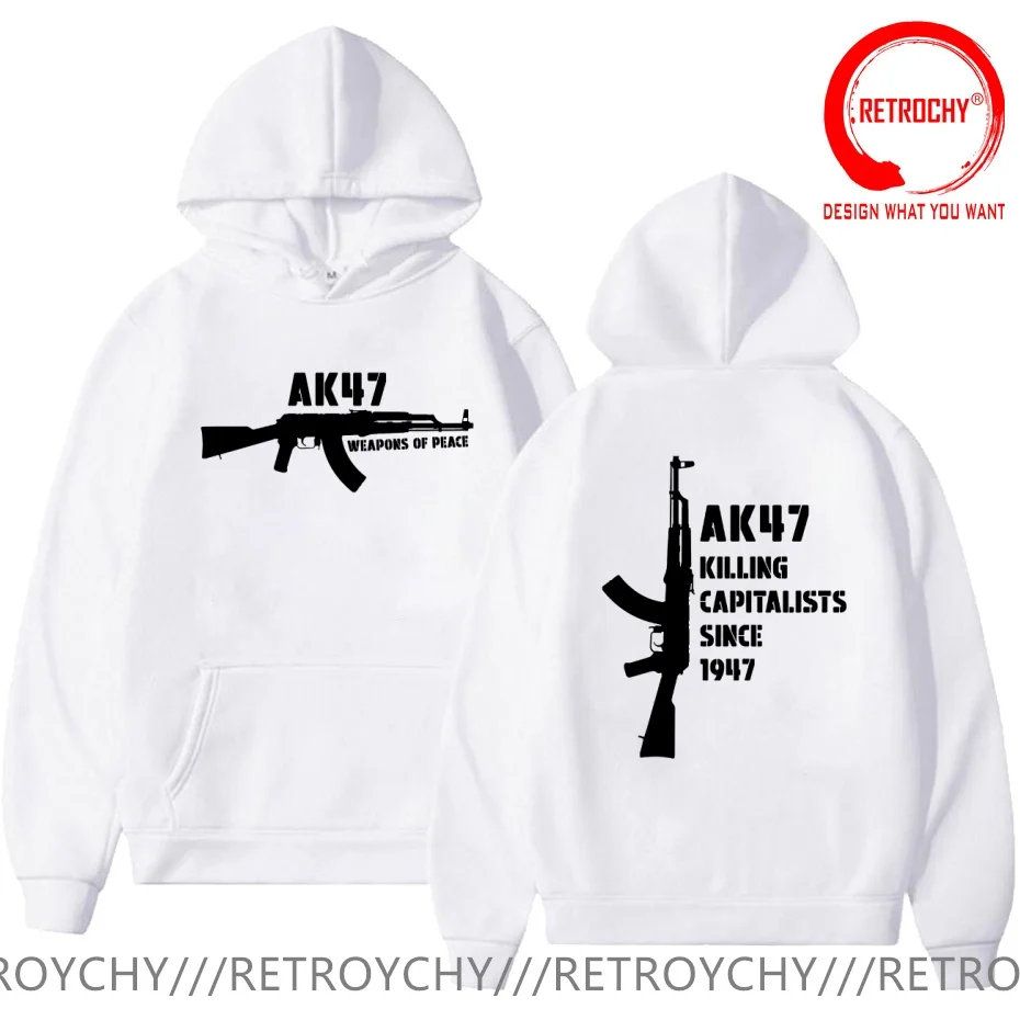 Camiseta militar com estampa de rifle de assalto, tema político, para homens, peça de vestuário moderna e casual, top estiloso.