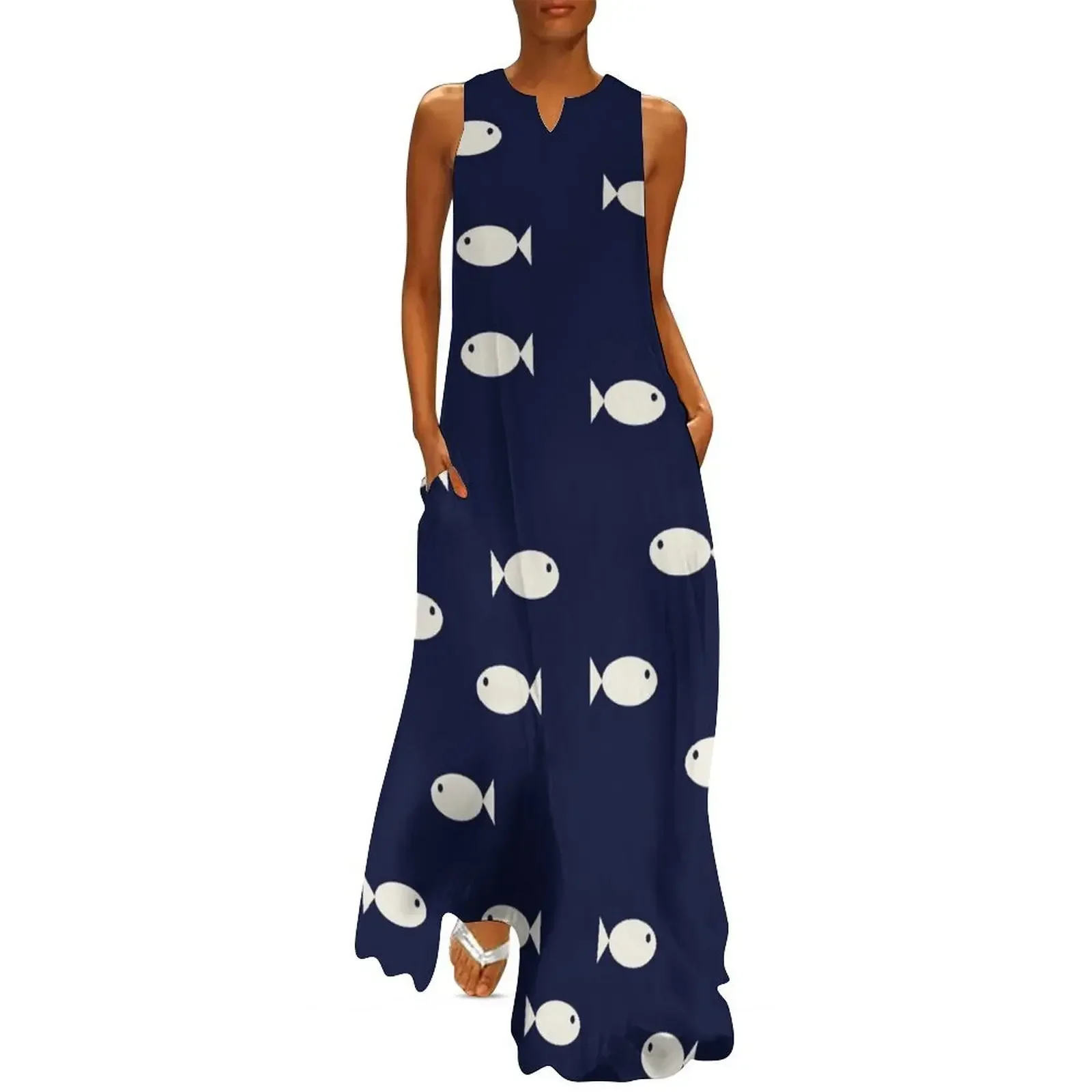 

Fish Long Dress Casual dresses elegant guest wedding dress summer clothes elegant women's sets Dress