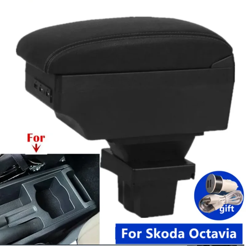 Auto Armlehne Für Skoda Octavia Armlehne box Für Skoda Yeti Mk2 Lagerung Box 2005-2012 Innen Gewidmet Retrofit auto Zubehör