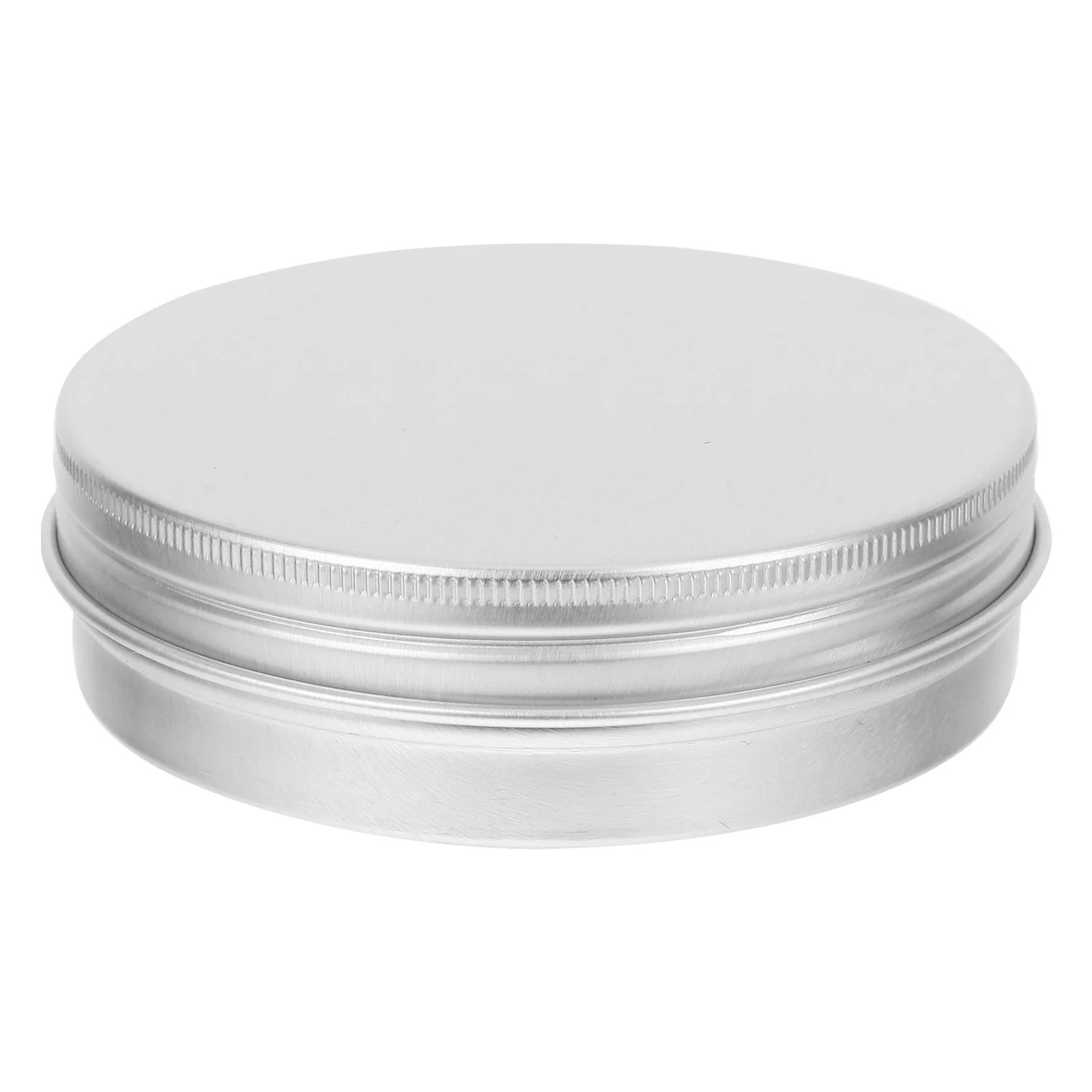 

Screw Cap Aluminum Boxes 100ml Travel Jars Cream Lip Balm Containers Silver Empty Lightweight Mini Storage Cosmetics Samples