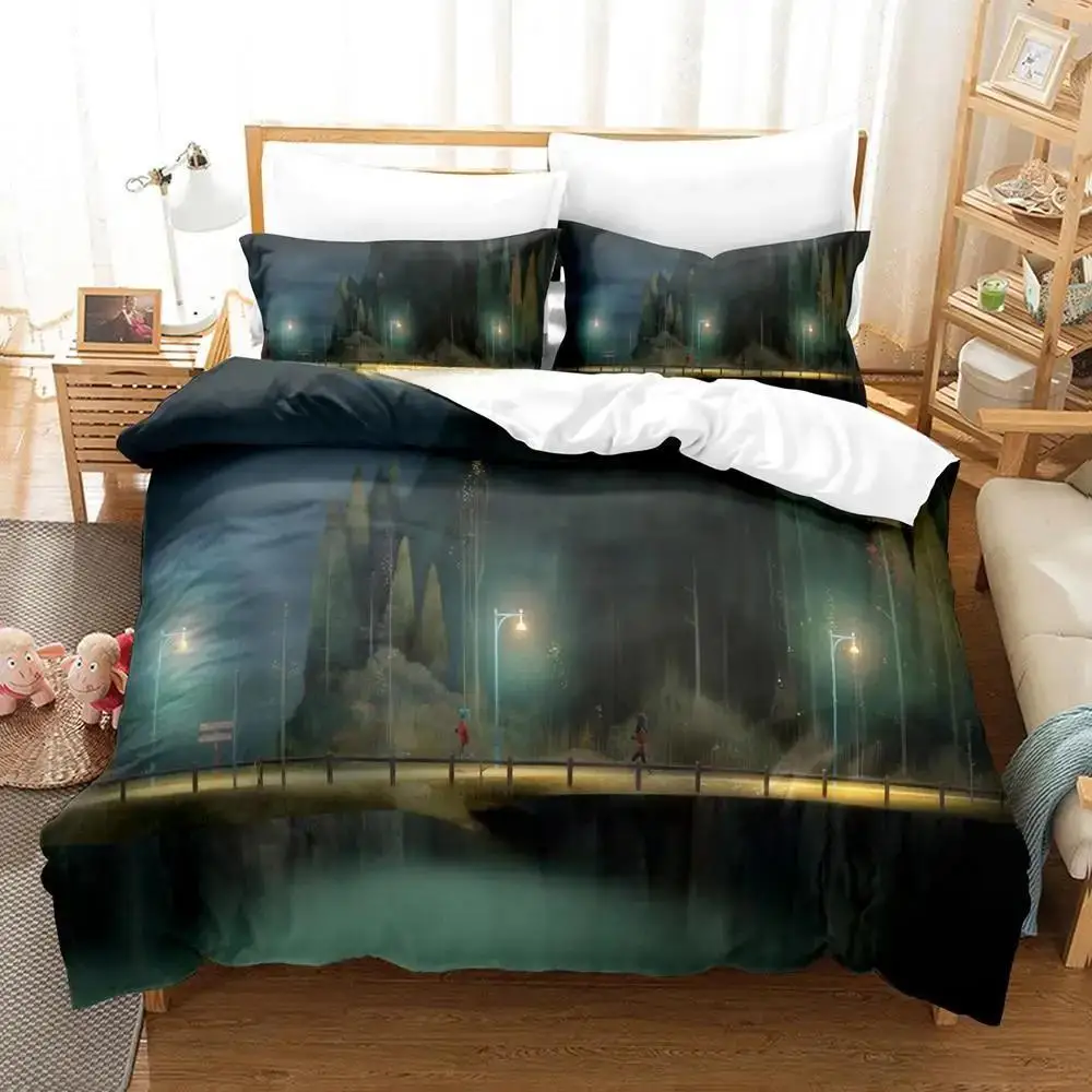 Game Oxenfree Bedding Set Single Twin Full Queen King Size Bed Set Adult Kid Bedroom Duvetcover Sets Print Anime Bed Sheet Set
