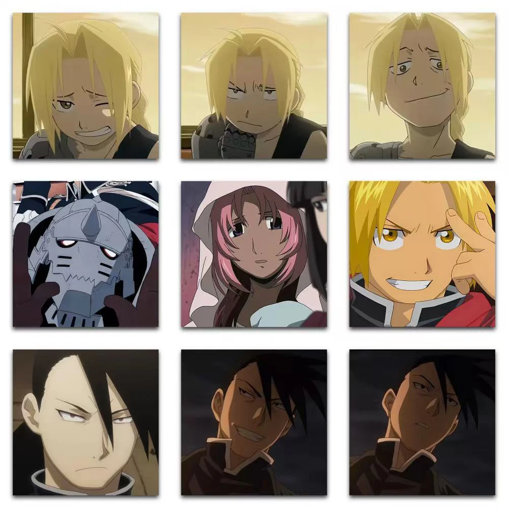 ملصقات كيميائيّة إيدوارد فولتي ميتال ، ملصق أنيمي ، إلريك ، الفونس ، لوح التزلج ، لابتوب ، دراجة نارية ، نوافذ ، شارات روكبيل ، 10 ، 30 ، 59 #6