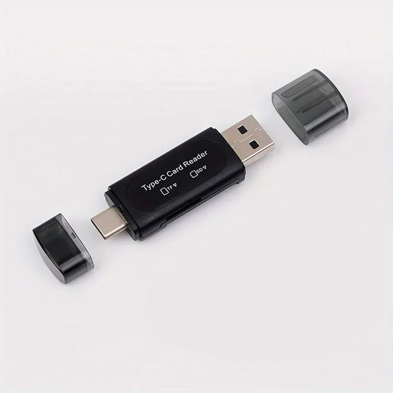 

4-in-1 Multifunction USB TYPE-C Card Reader External Storage Black Stretch for Memory Stick USB 2.0 Mini SD TF Card Reader