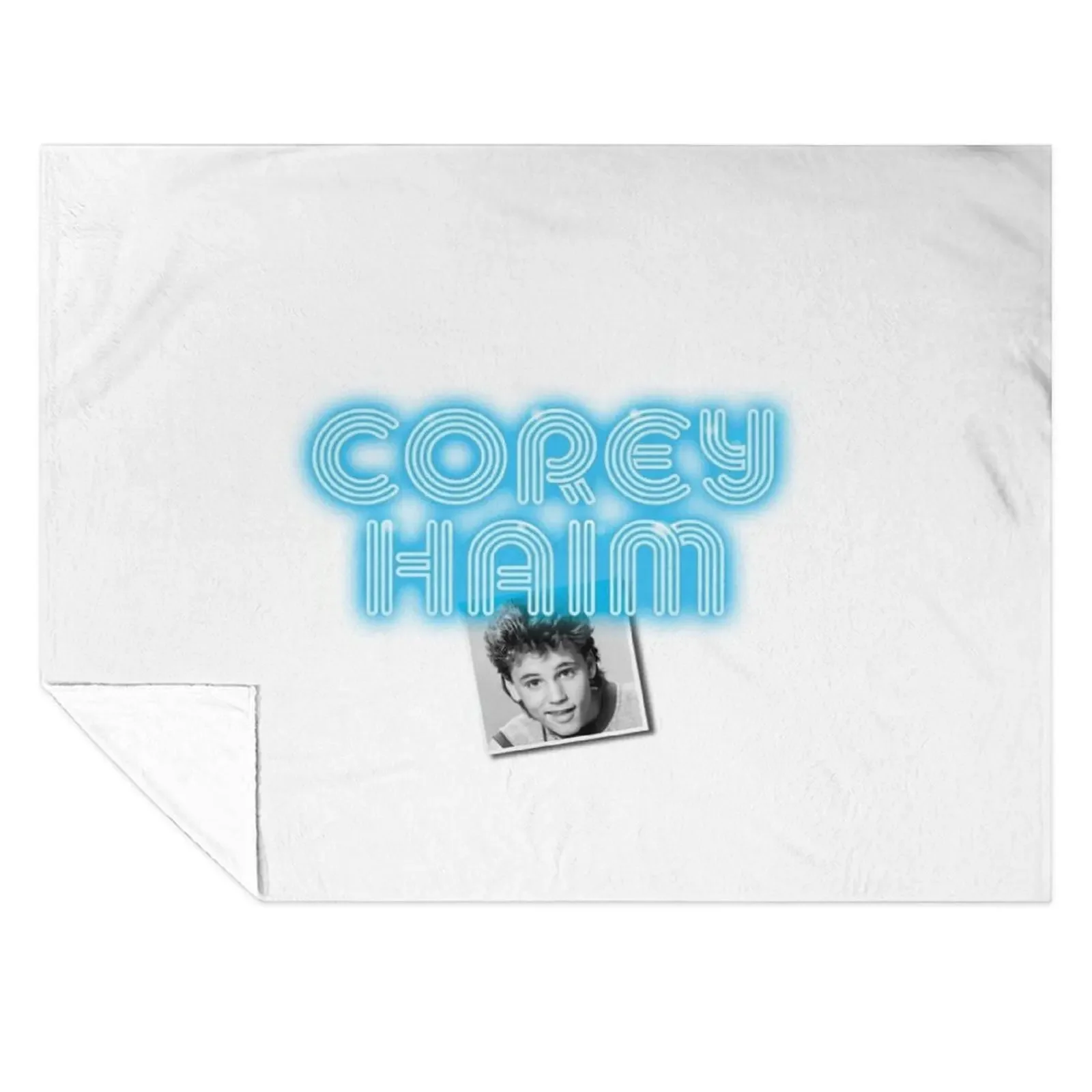 

Corey Haim - Neon Effect Throw Blanket Bed covers Decoratives Bed linens Decorative Sofas Blankets