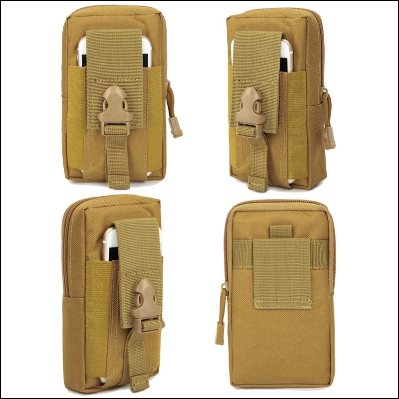 Tactical Cell Phone Holster Pouch Smartphone Cellphone Case Gadget Bag Molle Attachment Belt Holder Waist Bag for 4.7