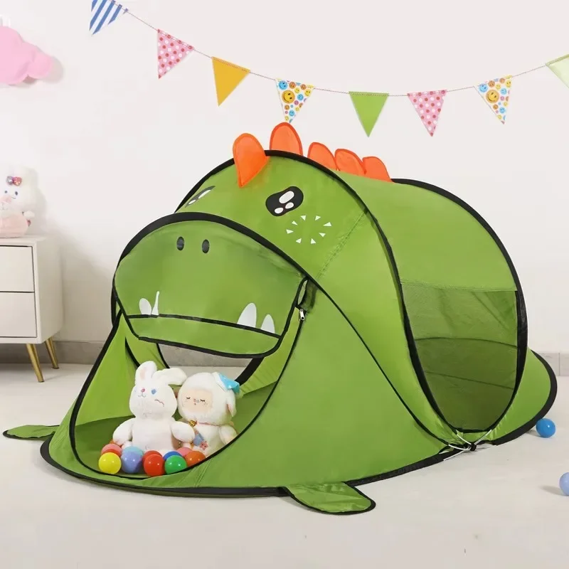 Children'S Pop-Up Game Tent Cartoon Animal Gameplay House Indoor Outdoor Tent House Toys Convenient To Carry Perfect Kids Gifts