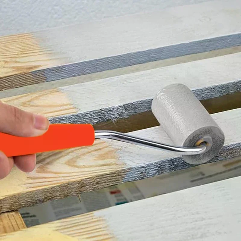 طقم بكرة طلاء صغيرة مقاس 2 بوصة، بطانة صينية طلاء إسفنجية عالية الكثافة لأدوات طلاء الجدران