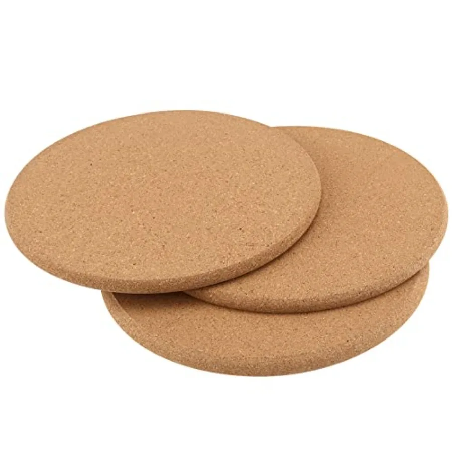 10 قطعة 7.5 بوصة الفلين الركيزة الفلين الوقايات النباتية 3 8 بوصة سميكة مستديرة الفلين الوقايات مقاومة للحرارة الفلين منصات ساخنة للأطباق الساخنة