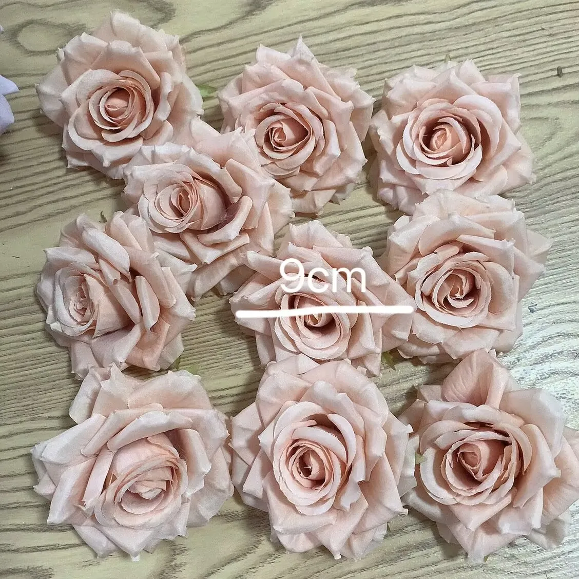 10 Stück künstliche Blumen Herbst rosa Morandi rosa Vintage Rose gefälschte Blume Wohnzimmer Home Dekoration Hochzeit – Detail 2