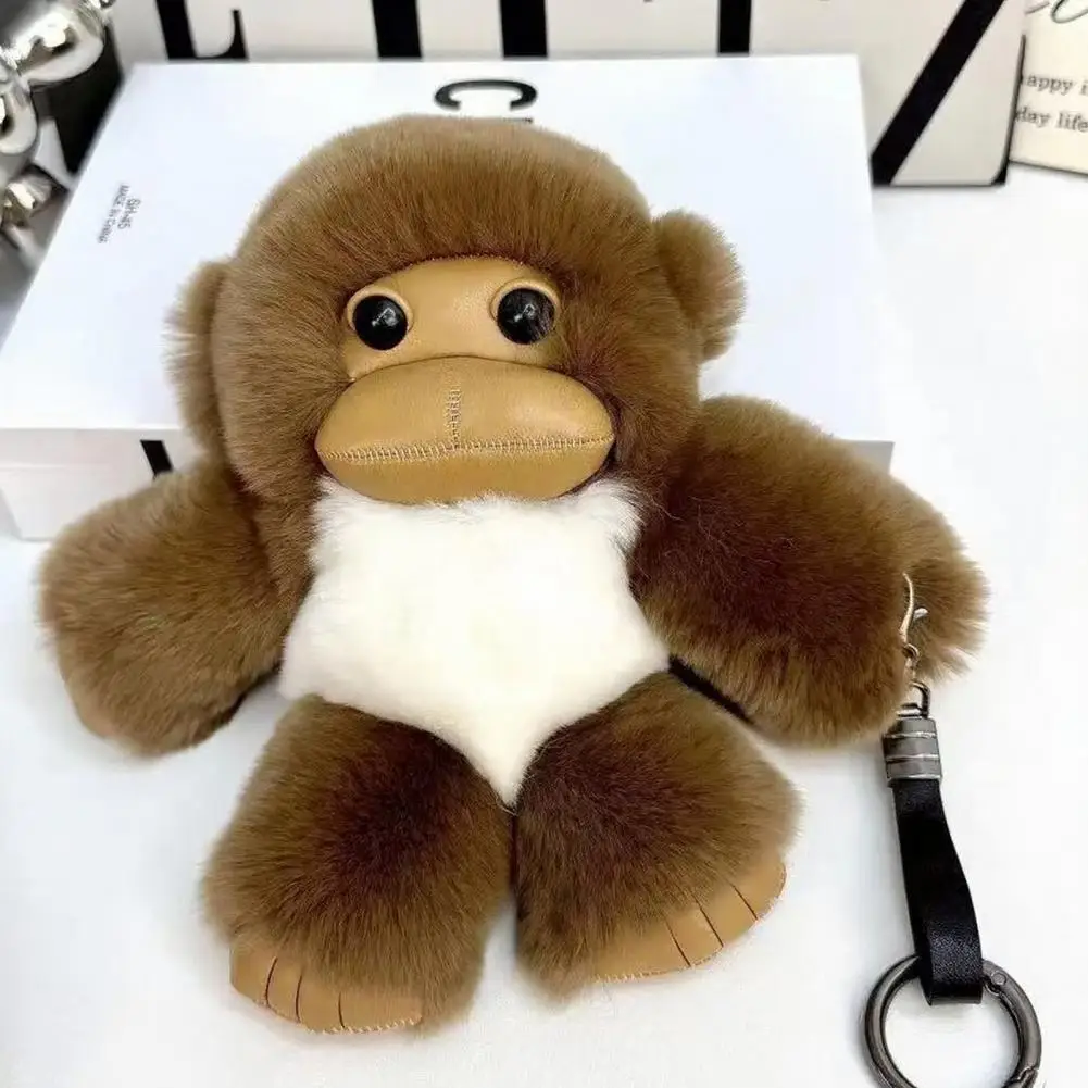 Macaco brinquedo de pelúcia adorável macaco boneca brinquedo de pelúcia para carro pendurado macio fofinho sorte braço longo macaco ornamento presente para crianças amantes