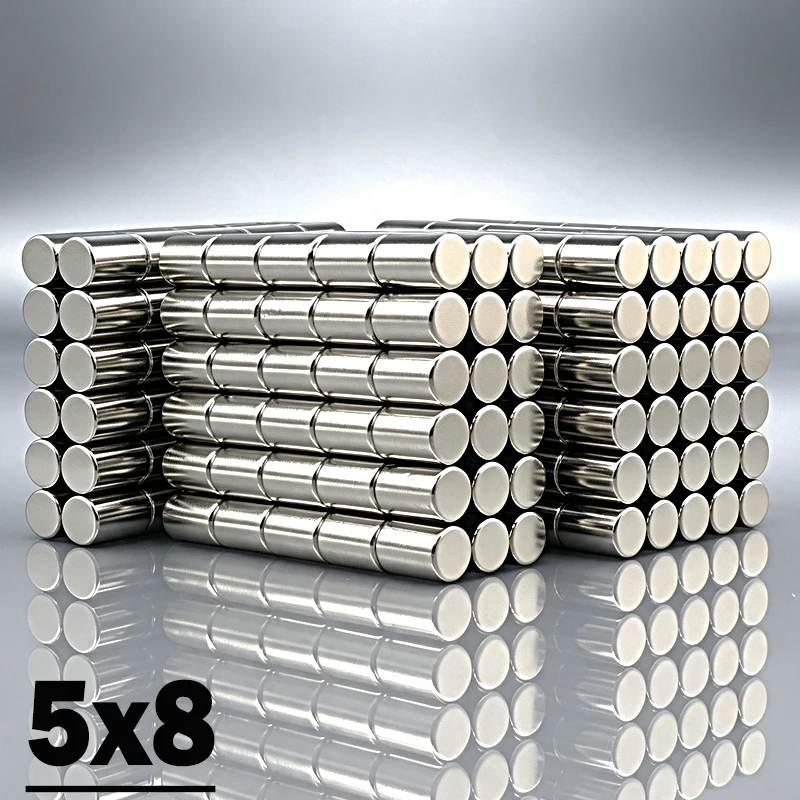 5x8mm Magnet 20-1000pcs Neodymium Fridge Magnets N35 NdfeB 5*8mm Magnet Accessory Permanent Magnetic Imanes Magnet