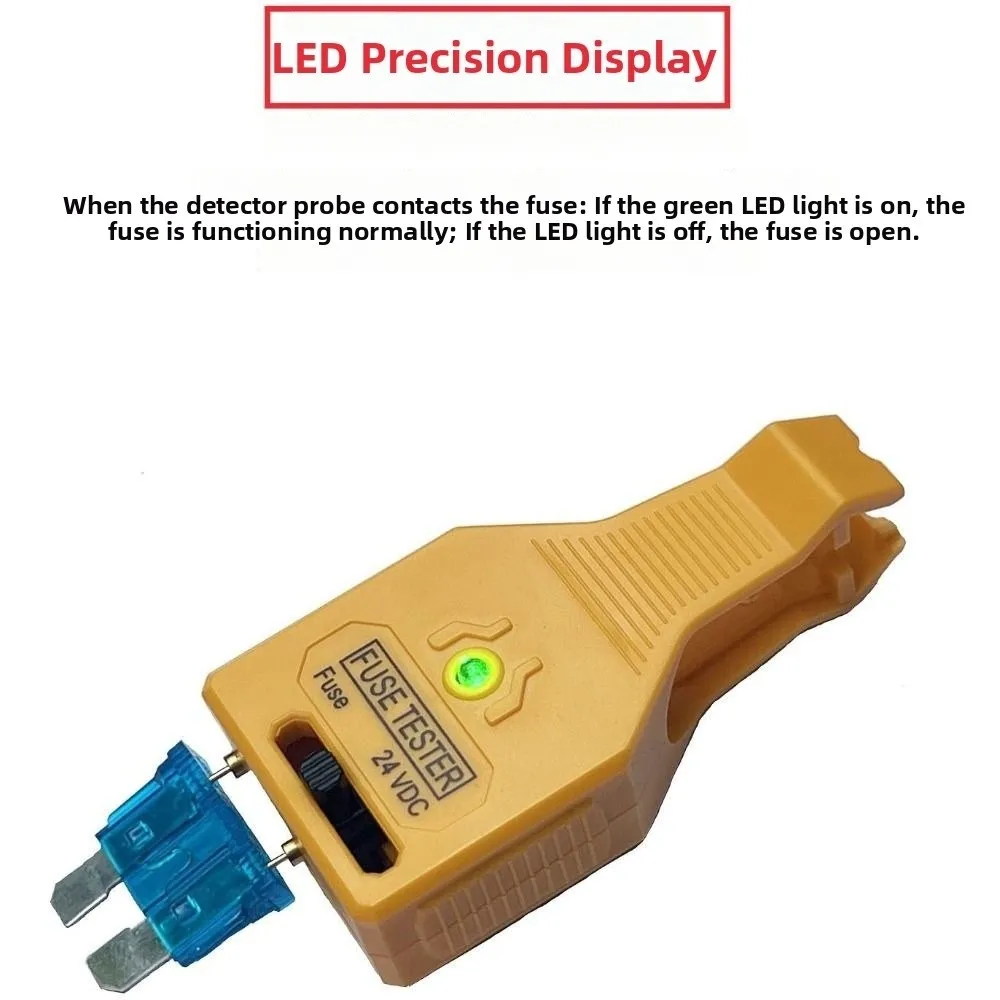 New Universal Car Fuse Tester Puller with LED Indicator Light Plastic Car Fuse Type Tester Easy to Use Auto Checker for Car Fuse