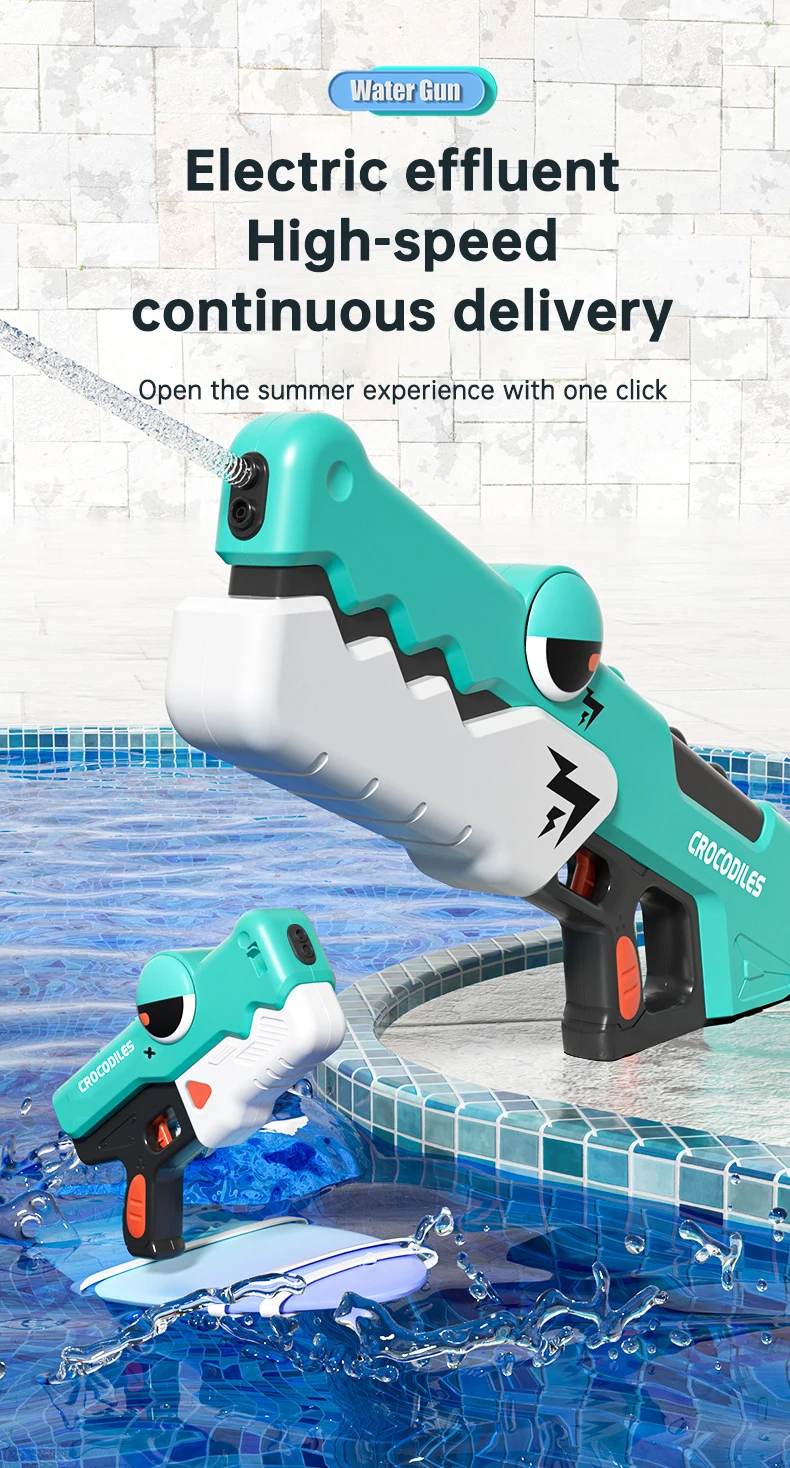 Electric Water Gun Toy Automatic High-pressure Spray For Kids_voghion.com