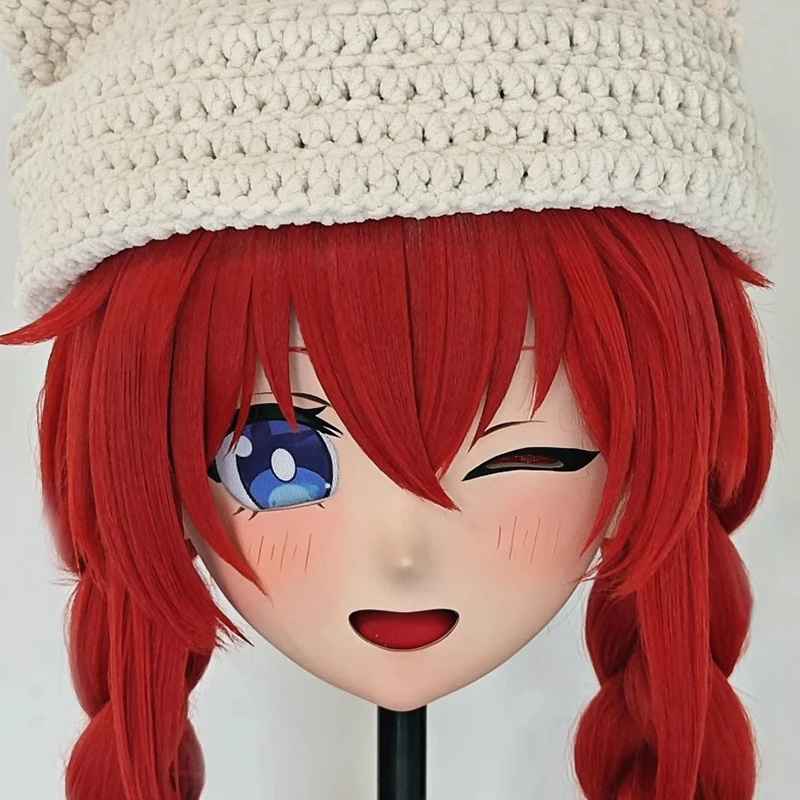 Handmade Customize Full headband lock Cartoon Character Kig Cosplay Kigurumi Mask Resin Japanese Anime Kigurumi Masks