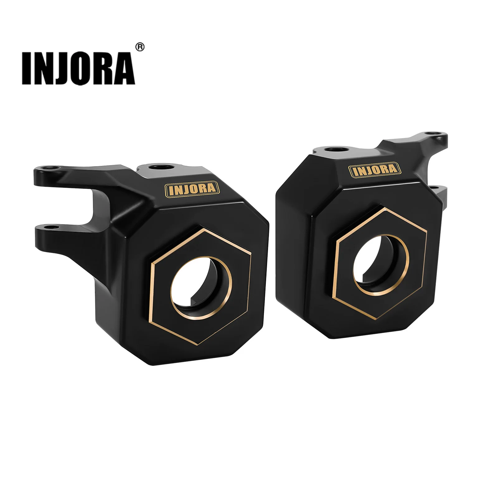 INJORA Brass Steering Knuckle for 1/10 RC Crawler SCX10 III AR45 Straight Axle