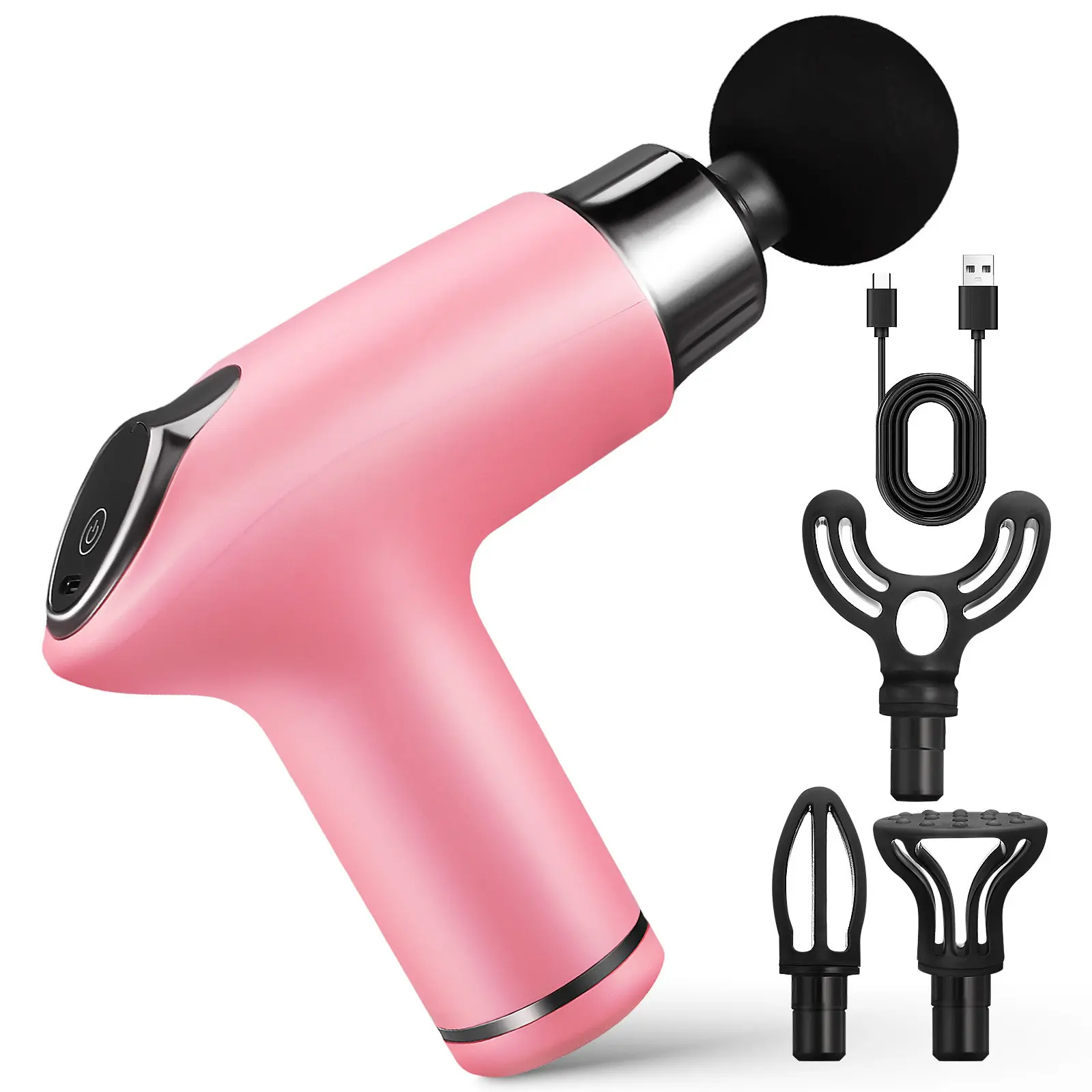 

Compact Portable Electric Smart Fascia Gun Muscle Massager Multiple Speeds Silent Operation for Office Home Athletes