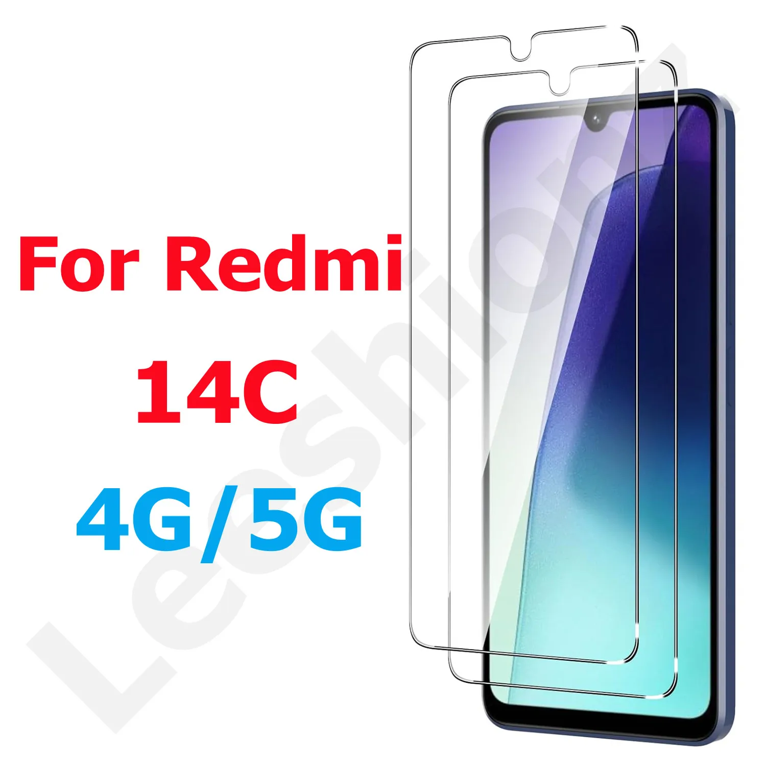 

Screen protector For Redmi 14C Tempered Glass 9H Transparent Clear Anti Scratch