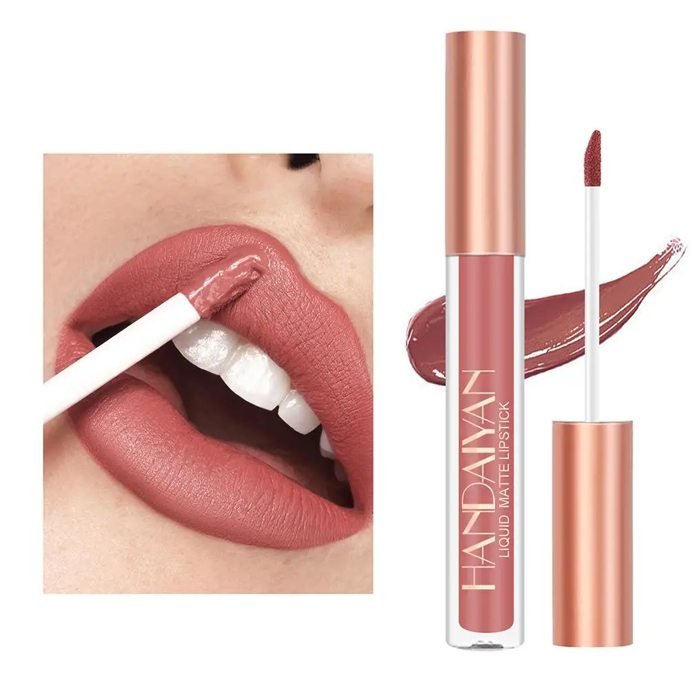 Matte Nude Brown Lipliner Lápis Batons, 12 cores Lip Contour Kit, impermeável, Não-pegajoso, Sexy Velvet Red Lipgloss, Maquiagem Ferramenta