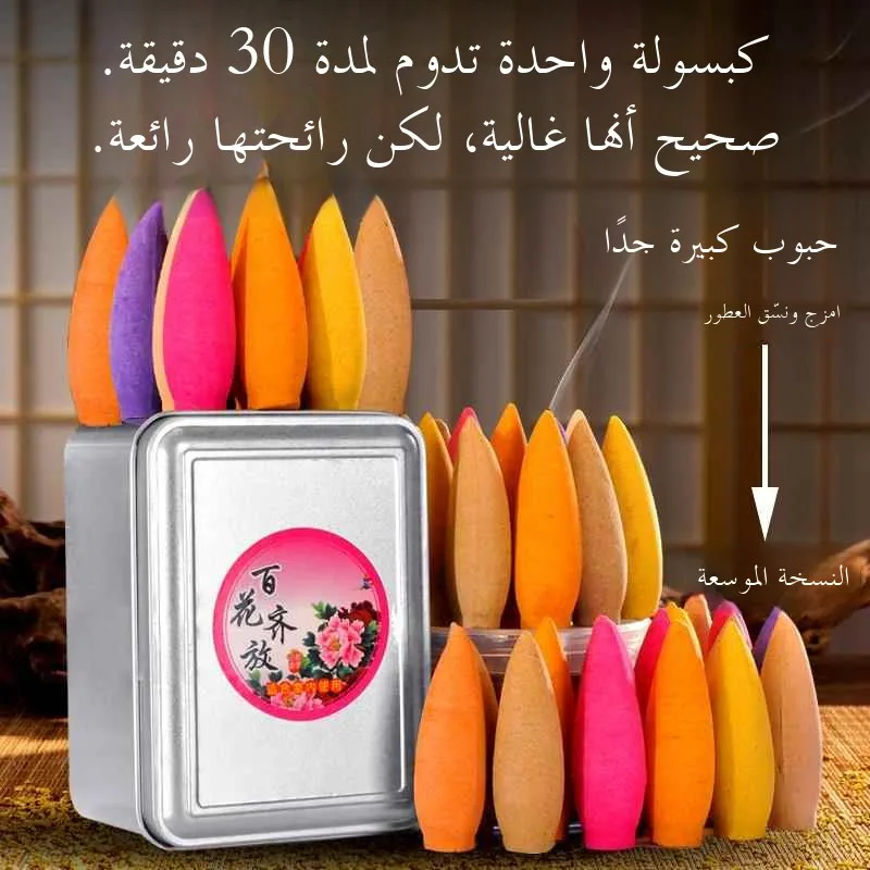 

Натуральные большие ароматические гранулы Fragnes De Siam: Благовония-башня для очистки воздуха в помещении, домашний декор в ретро-ностальгическом стиле