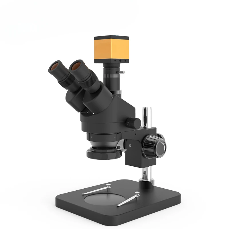 CE Professional Stereo Microscope Black Trinocular Microscope Optional Soldering Microscopio mechanic microscope