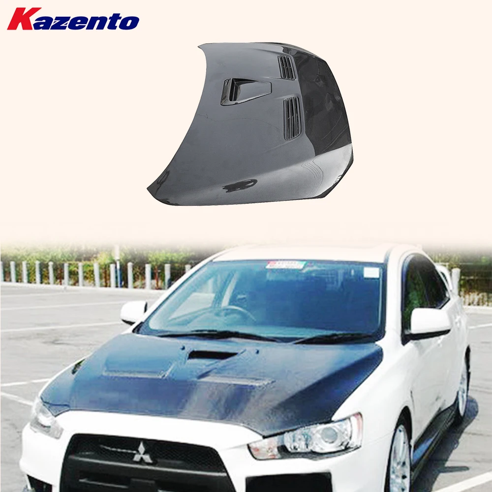 

For Mitsubishi Evolution EVO 10 CZ4A 07-16 Carbon OE Style Front Bumper Hood