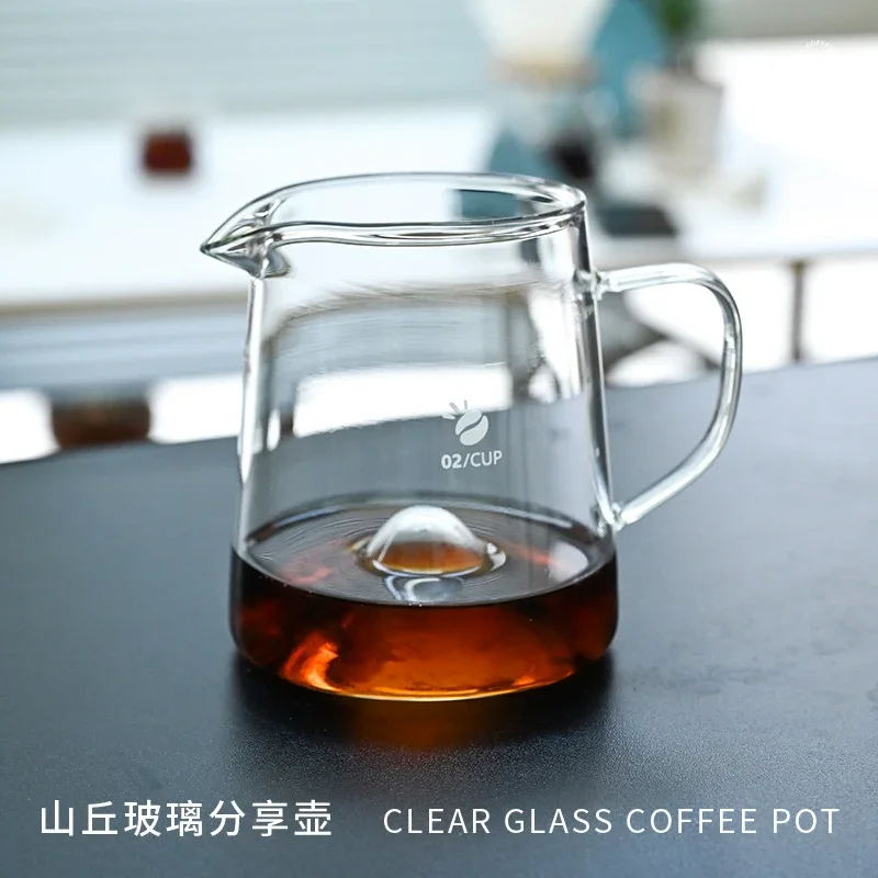 

Thickened Heat-resistant Glass Hand Brew Coffee Pot,Borosilicate Handle Mug with Scale,600ml Transparent Milk Cup