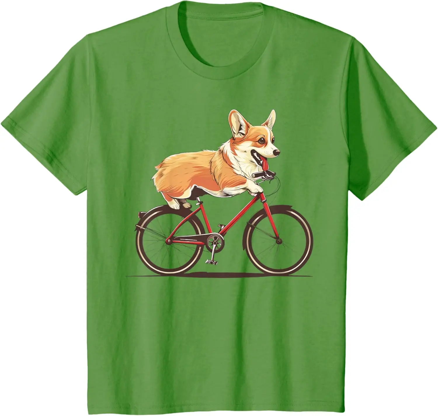 Pembroke Welsh Corgi Cycling Dog Riding Bicycle Biking Biker Boy Girl Kids T-Shirt Unisex Children’s Wear Graphic T Shirts