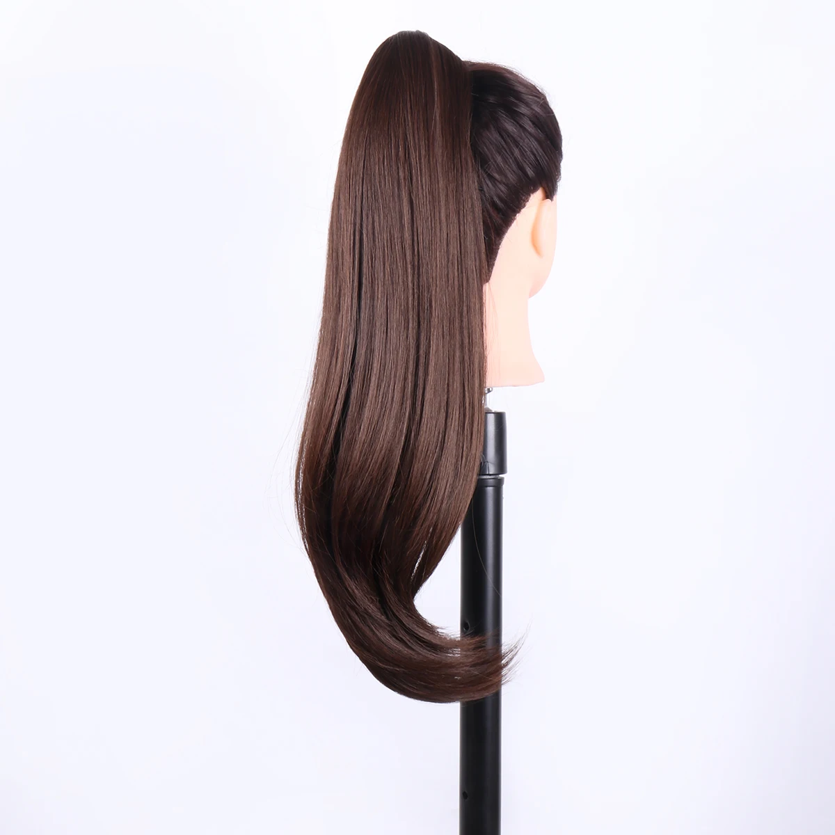 شعر مستعار اصطناعي مستقيم ، قطعة شعر إطالة ذيل الحصان ، شعر مستعار بني أومبير ، آلة كاملة الصنع ، نوعية جيدة ، 20 في ، 1 #5