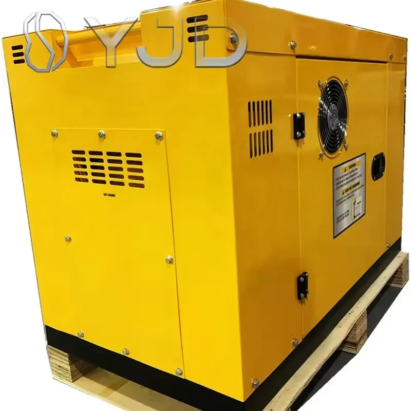 YJD 10kw 12.5kva Portable Small Power Silent Type diesel Generator Set