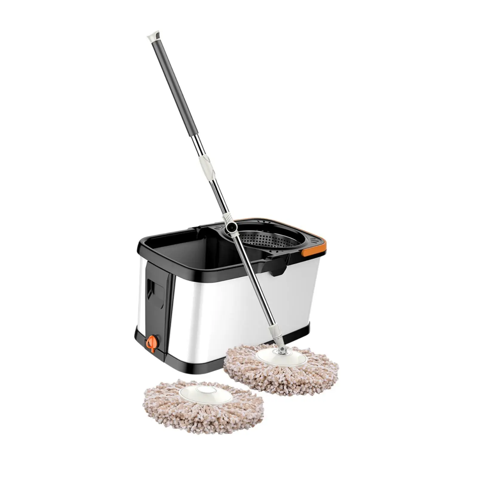 Mop- en emmerset 360° °   Rotary Mop Cleaner Mop Cleaning System voor hardhout